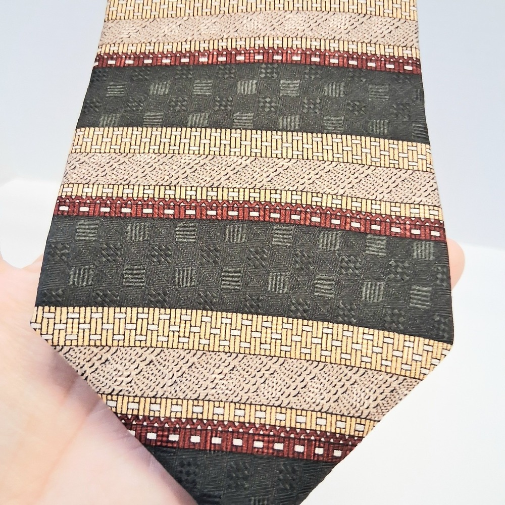 Zianetti Vintage Men's Silk Tie Italian Silk Collection Made In USA 4x57 EUC